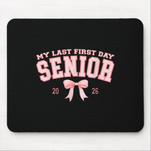 Alfombrilla De Ratón Mi último primer día Senior 2026 Retro Groovy Tie 