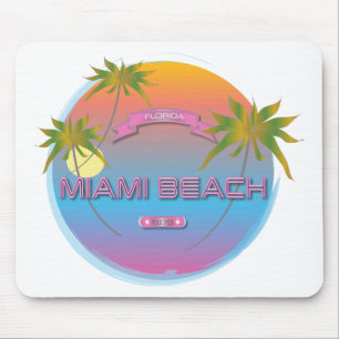 Alfombrilla De Ratón Miami Beach Florida, Este. Guay Mousepad 1870