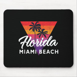 Alfombrilla De Ratón Miami Beach Retro Miami Vintage Triangle 70s 80s T