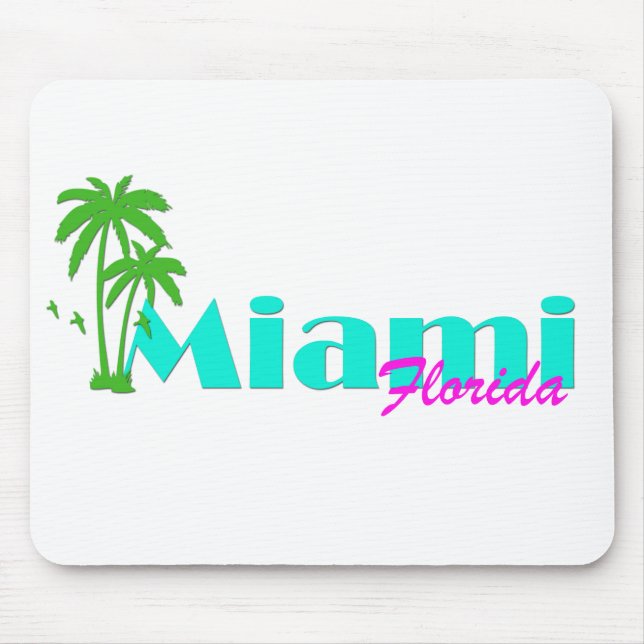 Alfombrilla De Ratón Miami Florida Mousepad (Frente)