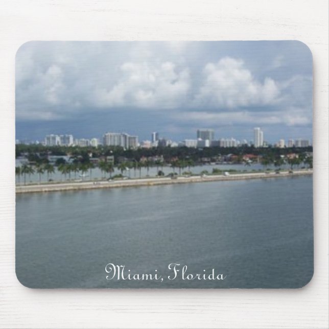 Alfombrilla De Ratón Miami, Miami, la Florida (Frente)