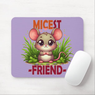 Alfombrilla De Ratón Micest Friend divertido juego de palabras Cute beb