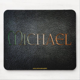 Alfombrilla De Ratón MICHAEL Mousepad de aspecto de cuero personalizado