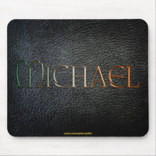 Alfombrilla De Ratón MICHAEL Mousepad de aspecto de cuero personalizado