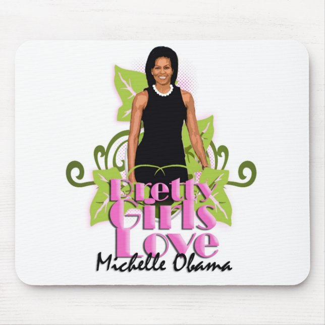 Alfombrilla De Ratón Michelle O "chicas bonitos ama" el cojín del (Frente)