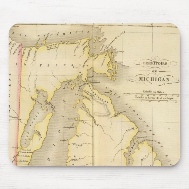 Alfombrilla De Ratón Michigan EE.UU. (Frente)