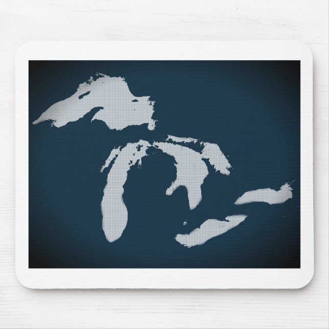 Alfombrilla De Ratón Michigan y los Great Lakes (Frente)
