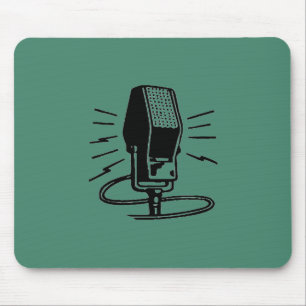 Alfombrilla De Ratón Micrófono antiguo