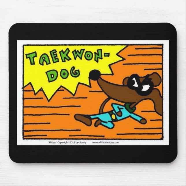Alfombrilla De Ratón Midge TAEKWON-DOG Mousepad (Frente)
