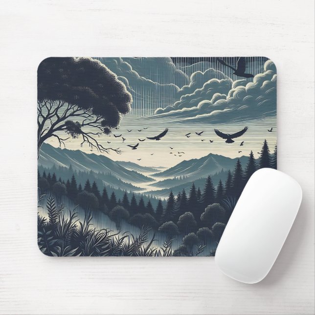 Alfombrilla De Ratón Midnight Valley Mousepad (Con ratón)