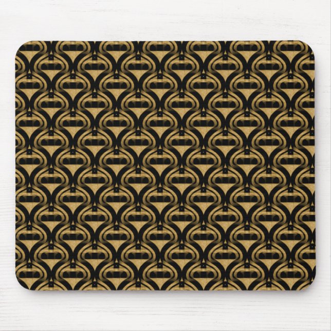 Alfombrilla De Ratón Miel dorada retro Guay Mousepad (Frente)