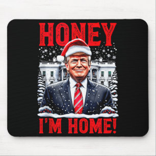 Alfombrilla De Ratón Miel, Estoy en Casa! Camiseta Divertida de Navidad