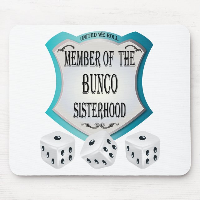 Alfombrilla De Ratón miembro de la hermandad del bunco (Frente)