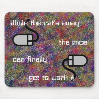 Alfombrilla De Ratón Mientras que Mousepad ausente del gato…