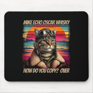 Alfombrilla De Ratón Mike Echo Oscar Whisky M.e.o.w