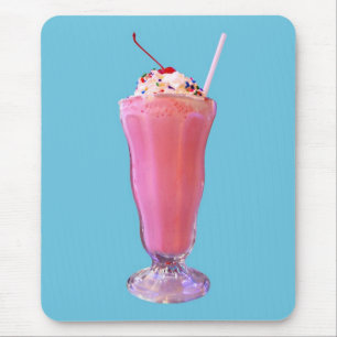 Alfombrilla De Ratón Milkshake de la fresa
