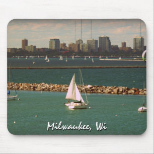 Alfombrilla De Ratón Milwaukee, horizonte de los WI
