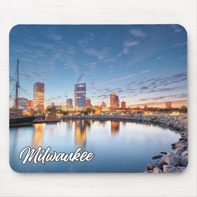 Alfombrilla De Ratón Milwaukee, Wisconsin, Estados Unidos (Frente)