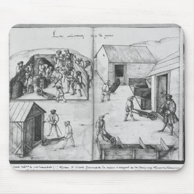 Alfombrilla De Ratón Mina de plata de las Croix-aux.-Minas del La, (Frente)