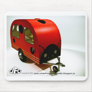Alfombrilla De Ratón Mini Bicicleta Camper Ladybug estilo Mousepad