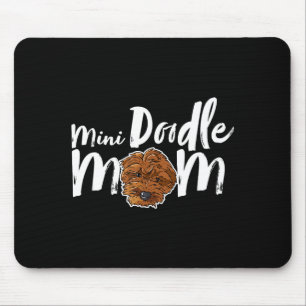 Alfombrilla De Ratón Mini doodle mamá perro lindo perro femenino mamáMi