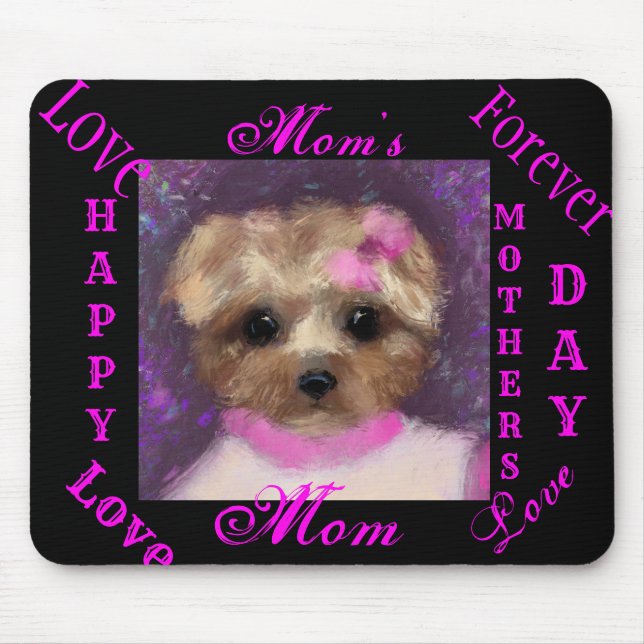 ALFOMBRILLA DE RATÓN MINI YORKIE POO     (Frente)