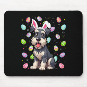 Alfombrilla De Ratón Miniature Schnauzer perro caza huevos de Pascua or