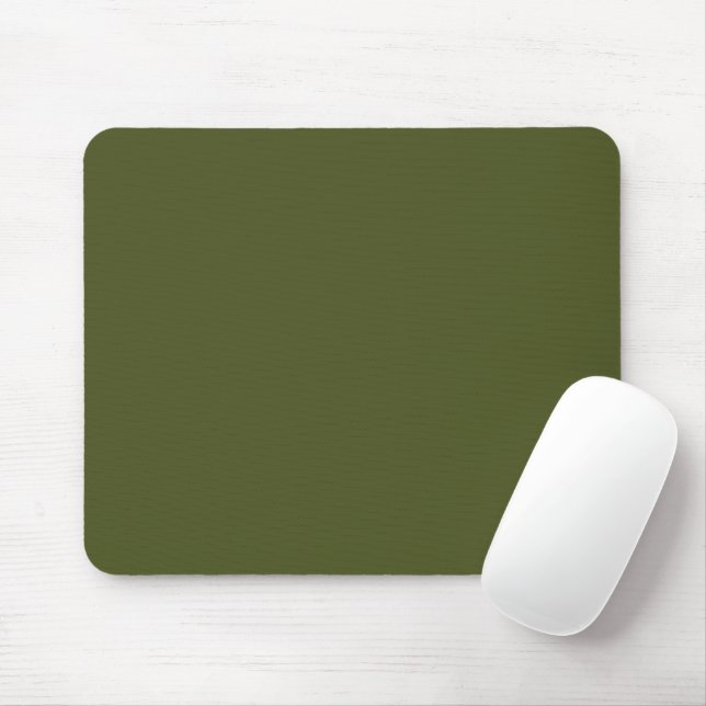 Alfombrilla De Ratón Minimalist Army Green Mouse Pad with Elegant Touch (Con ratón)