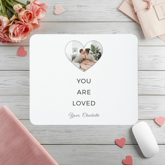 Alfombrilla De Ratón Minimalist You Are Loved Photo Mouse Pad (Subido por el creador)