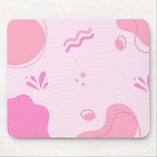 Alfombrilla De Ratón Minimalista rosa abstracto moderno