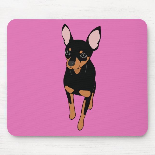 Alfombrilla De Ratón Minimiza Pinscher Min Pin Mouse Pad (Frente)