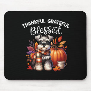 Alfombrilla De Ratón Ministra Schnauzer Perro Calabaza Spice Happy Fall