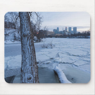 Alfombrilla De Ratón minneapolis skyline y hely mississippi river