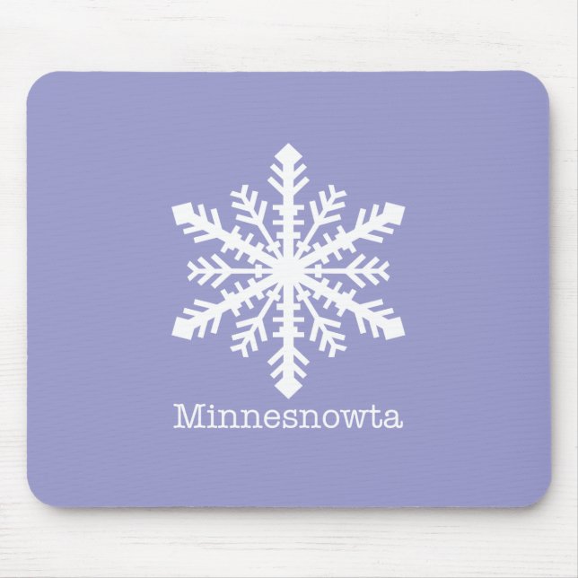 Alfombrilla De Ratón Minnesnowta Snowflake (Frente)