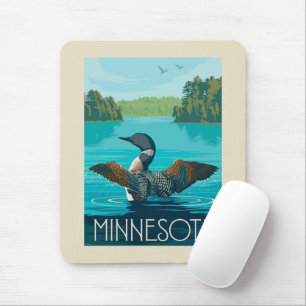 Alfombrilla De Ratón Minnesota   Loon