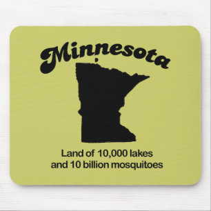 Alfombrilla De Ratón Minnesota Motto - Tierra de 10.000 lagos