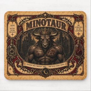 Alfombrilla De Ratón Minotauro, Monstruo de Circo Vintage