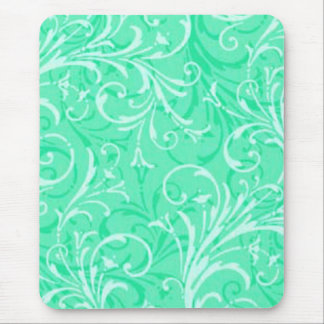 Alfombrilla De Ratón Mint Green Ornamental Mouse Pad