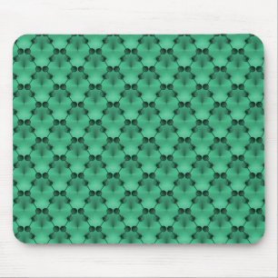 Alfombrilla De Ratón Mint Green Retro Funk Circles Mousepad
