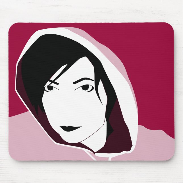 Alfombrilla De Ratón mirada de encapuchado (Frente)