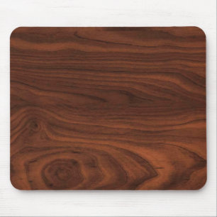 Alfombrilla De Ratón Mirada de madera oscura de Brown