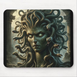 Alfombrilla De Ratón Mirada de Medusa Cabeza de la Muerte de Serpientes