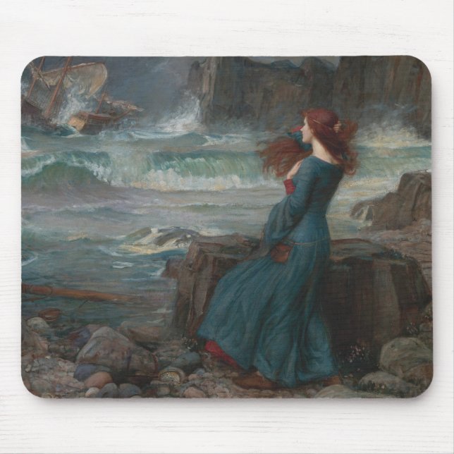 Alfombrilla De Ratón Miranda (por John William Waterhouse) (Frente)