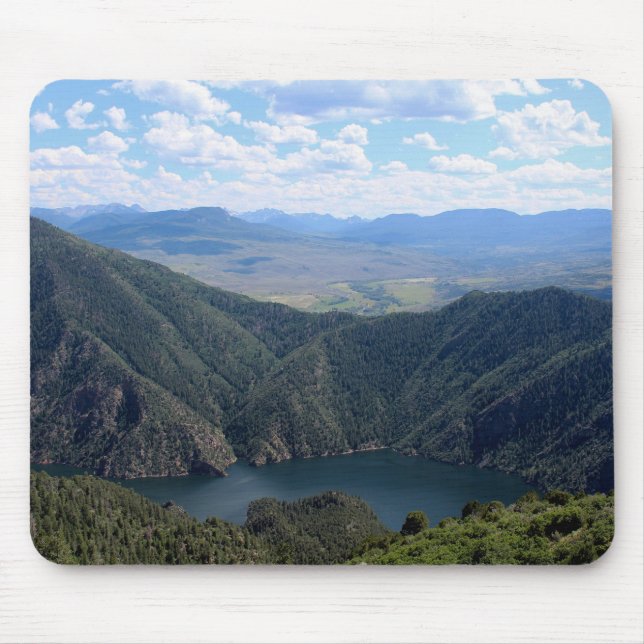 Alfombrilla De Ratón Mirando hacia abajo el río Gunnison (Frente)