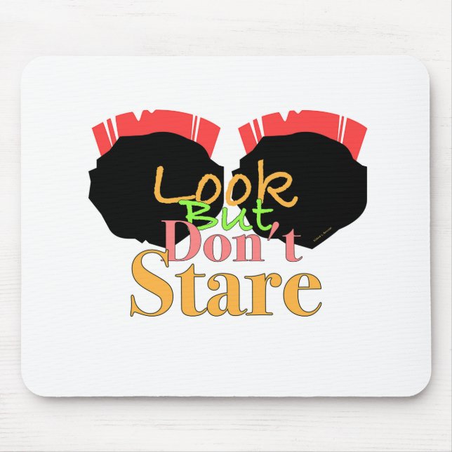 Alfombrilla De Ratón Mirar los MENSAJES de Guay pero no mirar (Frente)