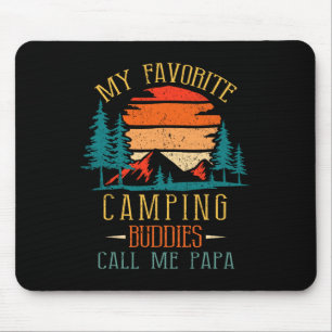 Alfombrilla De Ratón Mis compañeros de camping favoritos me llaman Papá
