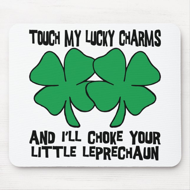 Alfombrilla De Ratón Mis encantos afortunados (Frente)