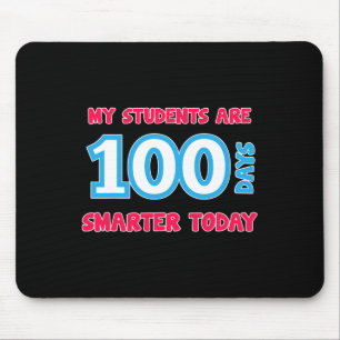 Alfombrilla De Ratón Mis estudiantes son 100 días más inteligentes hoy