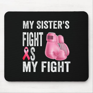 Alfombrilla De Ratón Mis Hermanas Luchan Contra El Cáncer De Mama
