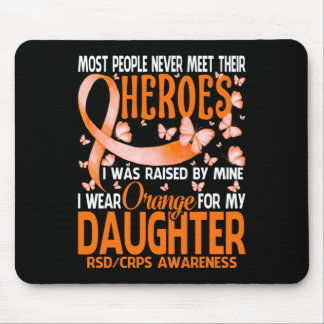 Alfombrilla De Ratón Mis Héroes Llevo Naranja Para Mis Hijas Rsd Crps A